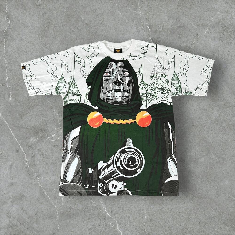 Dr Doom Fantastic Four Marvel Comics AOP RARE Size XL All Over Print T-Shirt
